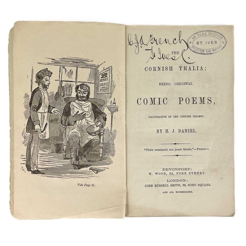 570 - Scarce humorous Cornish dialect poems. H. J. Daniel (the Cornish poet). 'Cornish Tales; A Batch of H... 