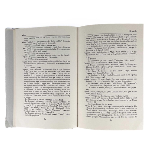 583 - O. J. Padel. 'Cornish Place Name Elements,' First edition, a fine copy in a dustwrapper, published b... 