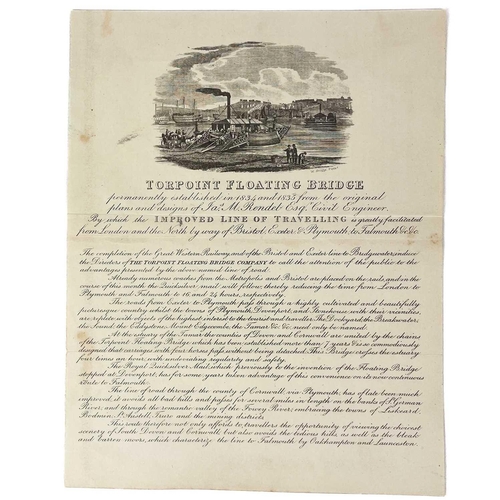 588 - Six printed broadsheets and ephemera. J. S. Enys [1866]. 'On Flint Flakes. A Paper Read before the R... 