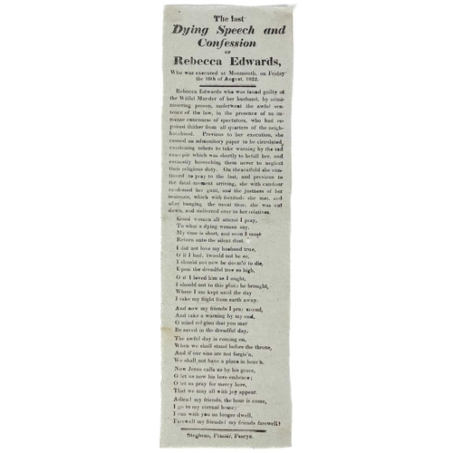 600 - The Assizes and crime. Three broadsheets printed in Cornwall. 'Sentences, Tried at the Lent Assizes,... 