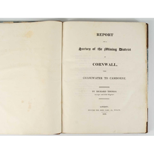 61 - Richard Thomas. 'Report on a Survey of the Mining District of Cornwall,' 1819. 'From Chasewater to C... 