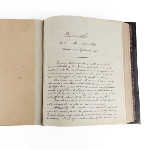 626 - 'Boscastle and Its Beauties' A handwritten diary of a vacation in Boscastle, between August and Sept... 