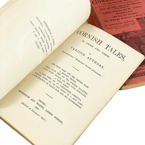 640 - Cornish tales and poetry. Three works. William Bentink Forfar. 'Pentowan or The Adventures of Gregor... 