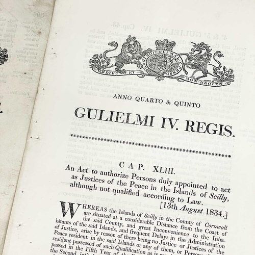 643 - Islands of Scilly Interest. 'An Act to Authorize Persons Duly Appointed to act as Justices of the Pe... 