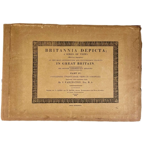 644 - Joseph Farington Esq. 'Britannia Depicta....Pat VI....Cornwall,' 1814. 'A Series of Views (With Brie... 