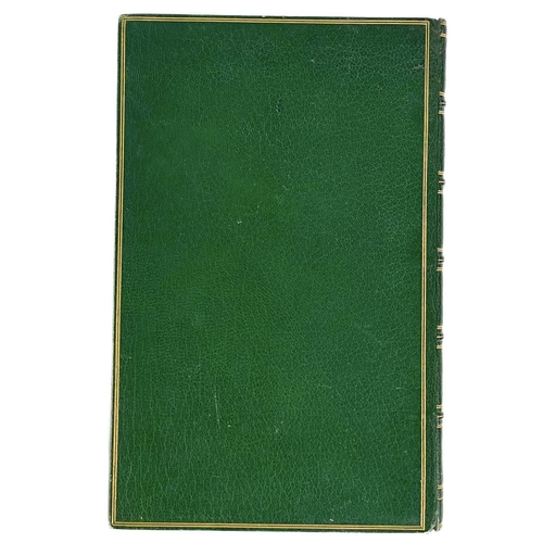 648 - John St Aubyn. Hand written notebook, 1837. Bound in full green morocco with gilt tooling and the wo... 