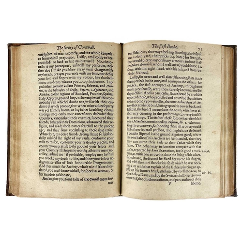 65 - Richard Carew of Antonie, Esq The Survey of Cornwall. First Edition, April 23rd, 1602 Printed by S. ... 