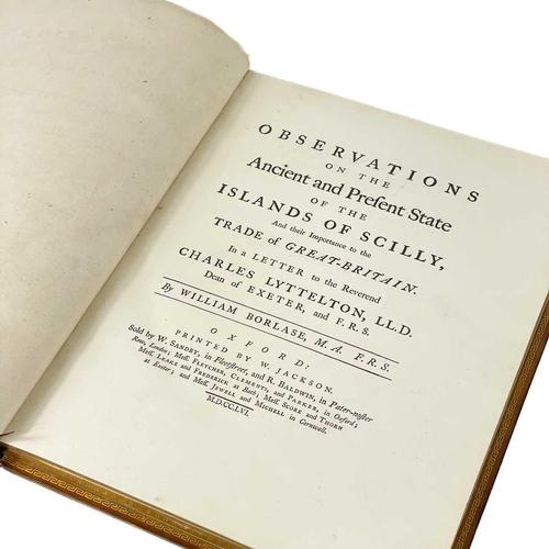 654 - William Borlase. 'Islands of Scilly,' 1756. William Borlase. 'Observations on the Ancient and Presen... 