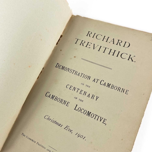 662 - Scarce booklet on Richard Trevithick. J. J. Beringer. 'Richard Trevithick and the Camborne Locomotiv... 