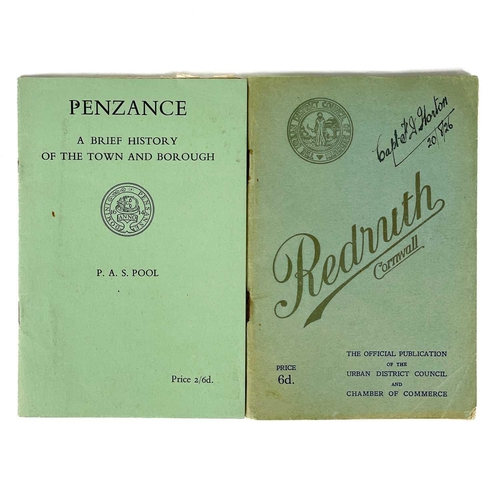 672 - Three booklets. Dr E. C. Edwards. 'A History of the West Cornwall Hospital Penzance,' 47 pages, stap... 