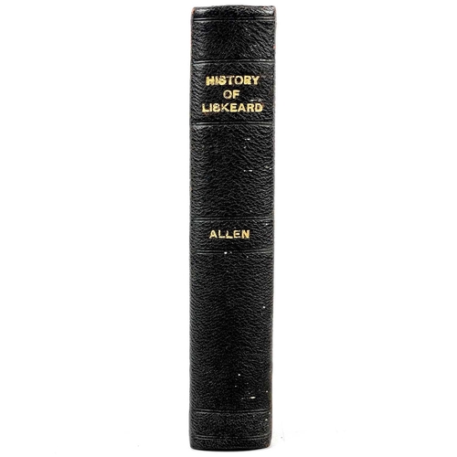 683 - John Allen. 'History of the Borough of Liskeard and its Vicinity'. First edition, 564 pages, map, fr... 