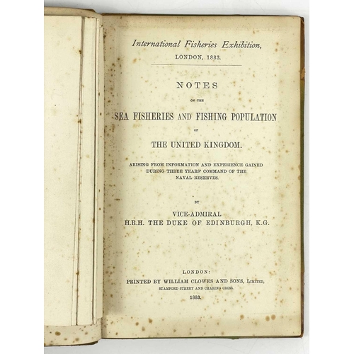 684 - 'Notes on the Sea Fisheries and Fishing Population of The United Kingdom,' 1883 Vice-Admiral H.R.H. ... 