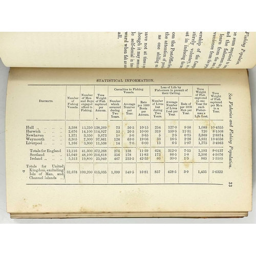 684 - 'Notes on the Sea Fisheries and Fishing Population of The United Kingdom,' 1883 Vice-Admiral H.R.H. ... 