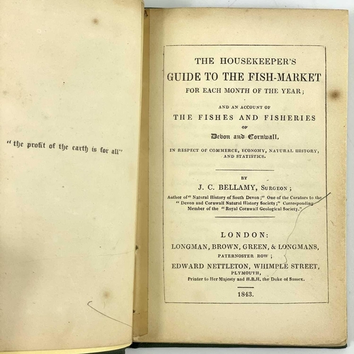 686 - John Cremer Bellamy (Surgeon). 'The Housekeepers Guide to the Fish Market'. 'For Each Month of the Y... 