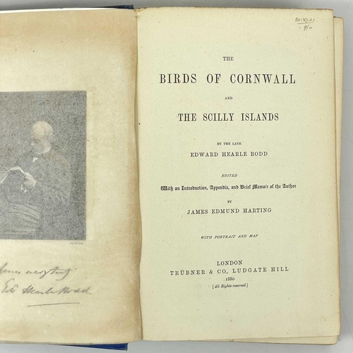 690 - Edward Hearle Rodd. 'The Birds of Cornwall and the Scilly Isles'. First edition, decorative cloth ne... 