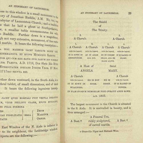 693 - William Philp. 'Itinerary of Launceston, Cornwall'. '.....A Glance at its Prospects and Commercial A... 