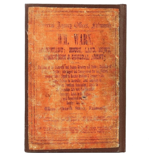 696 - Directory and Guide for Falmouth and Penryn, 1864. W. Warn. '1864. Directory and Guide for Falmouth ... 