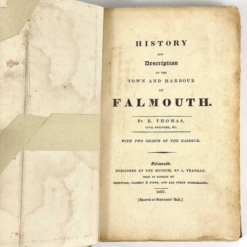 702 - R. Thomas. 'History and Description of the Town and Harbour of Falmouth'. Second edition, 148 pages,... 