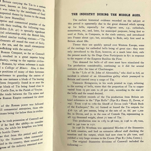 714 - Two works on mining. R. N. Worth. 'Historical Notes Concerning the Progress of Mining Skill in Devon... 