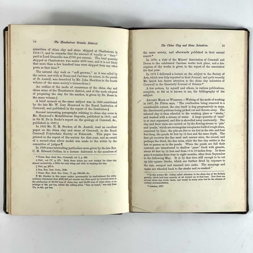 729 - Joseph Henry Collins. 'The Hensbarrow Granite District. A Geological Description and a Trade History... 