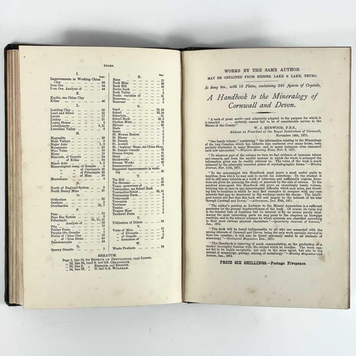 729 - Joseph Henry Collins. 'The Hensbarrow Granite District. A Geological Description and a Trade History... 