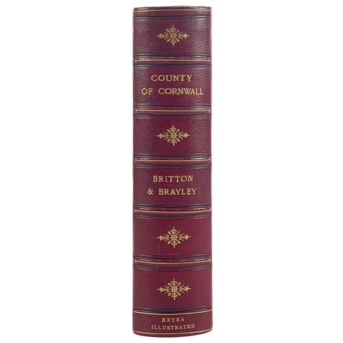 750 - J. Britton and E. W. Brayley. '....County of Cornwall,' grangerised, 1801 J. Britton and E. W. Brayl... 