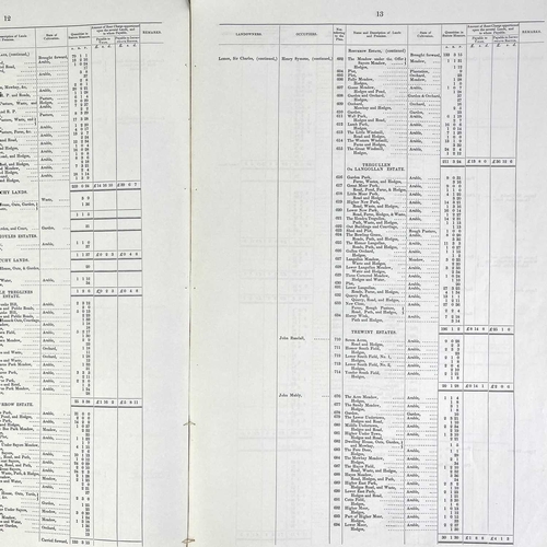 751 - Saint Minver Apportionment Of the Rent Charge in Lieu of Tithes in the Parish of Saint Minver in the... 