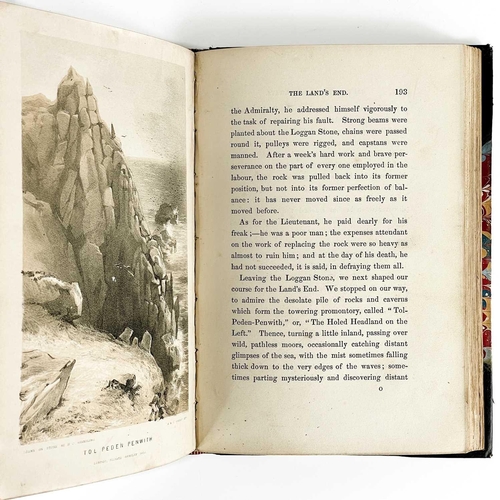 759 - Wilkie Collins. 'Rambles Beyond Railways; Or Notes in Cornwall Taken A-Foot,' First edition, 12 plat... 