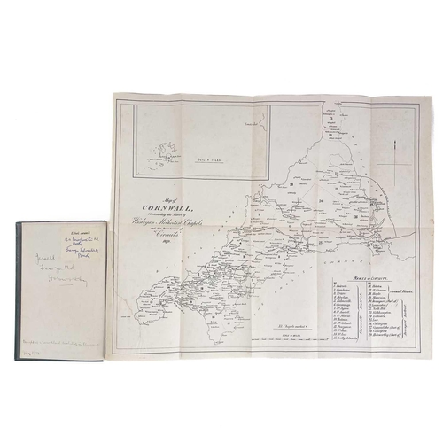 765 - R. Symons. 'The Rev. John Wesley's Ministerial Itineraries in Cornwall,' 1879. Original bevelled edg... 