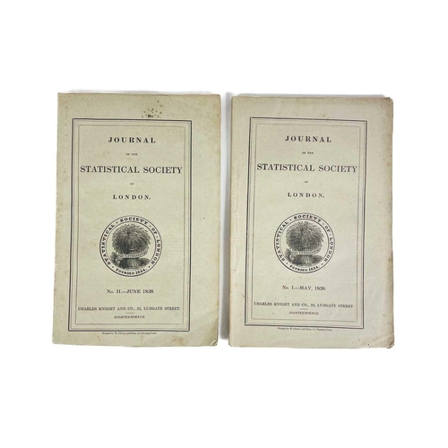 766 - 'Journal of the Statistical Society of London,' Volume I June 1838, volume II May 1838, including a ... 