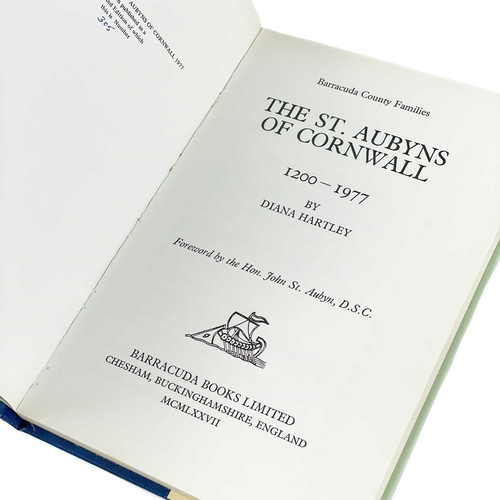 768 - Two works. Diana Hartley (with a foreword by Hon. John St Aubyn). 'The St Aubyns of Cornwall 1200-19... 