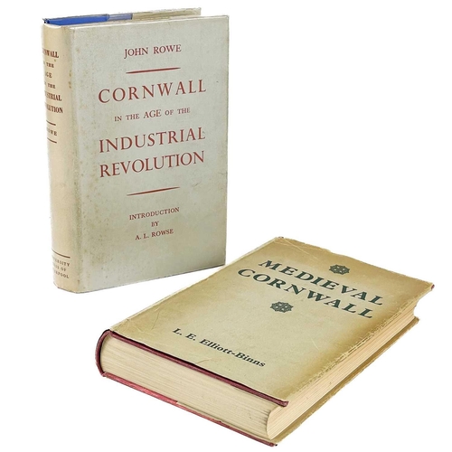 769 - Two works on Cornish history. L.E. Elliot-Binns. 'Medieval Cornwall,' first edition, a very good cop... 