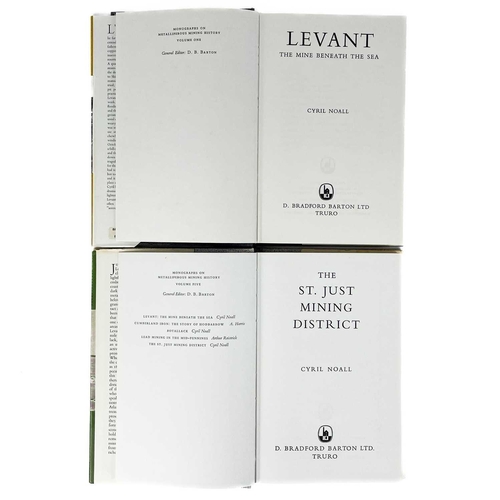 87 - Three works on mining in Cornwall. Cyril Noall. 'Levant. The Mine Beneath the Sea,' first edition, w... 