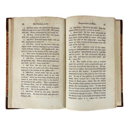 88 - John Forbes M.D. Three works bound in one,1822. 'On the Geology of the Land’s-End District,' first e... 