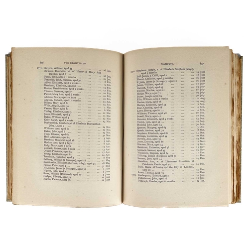 9 - Devon and Cornwall Record Society. 'The Register of Baptisms, Marriages & Burials of the Parish of F... 
