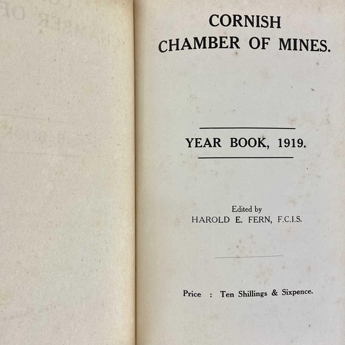 96 - Cornish Chamber of Mines Year Book, 1918 Edited by Harold E. Fern, published by the Cornish Chamber ... 