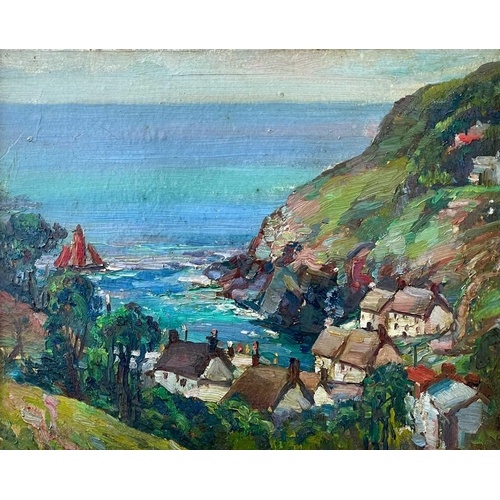 10 - Garstin COX (1892-1933) Cadgwith Cove Oil on panel, signed, 24 x 29.5cm. This oil is in good origina... 