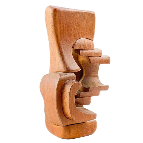 105 - Brian WILLSHER (1930-2010) Abstract Form (1985) Hardwood sculpture Signed and dated to base Height 1... 