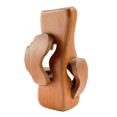 105 - Brian WILLSHER (1930-2010) Abstract Form (1985) Hardwood sculpture Signed and dated to base Height 1... 