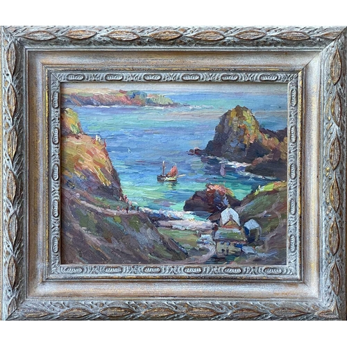 117 - Garstin COX (1892-1933) Kynance Cove  Oil on board Signed 20 x 25cm This charming little oil is in g... 