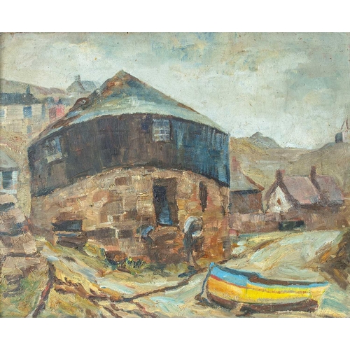 118 - Newlyn School The Round House Sennen Oil on panel, 31x38cm