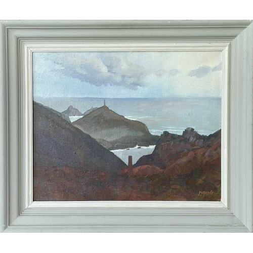 15 - Ken SYMONDS (1927-2010) Cape Cornwall  Oil on canvas, signed, further signed and inscribed to verso,... 