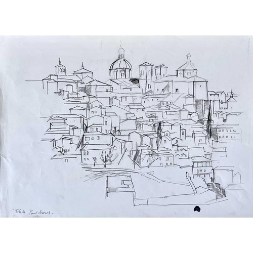 158 - Paul MOUNT (1922-2009) Townscapes Six Drawings, two signed 29.5x42cm