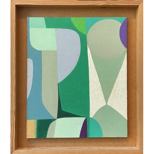 177 - Joyce TURNER (1920-2020) Abstract Panel Oil on panel, signed and inscribed to verso, 30.5 x 25.5cm.