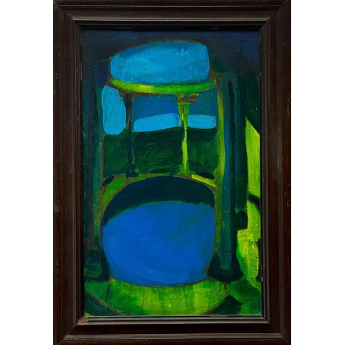 184 - Tim NEWMAN (1956) Sacred Pool Acrylic on board, signed, inscribed and 1981 to verso, 45 x 27.5cm.