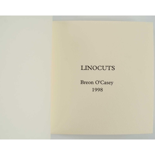 198 - Breon O'CASEY (1928-2011) 'Linocuts: Breon O'Casey', 1998, a publication of 35 linocuts printed by H... 