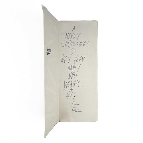 269 - Denis MITCHELL (1912-1993) Untitled (Christmas Card), 1964 Screenprint Signed, inscribed and dated t... 