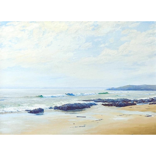 275 - Denys LAW (1907-1981) Praa Sands Oil on board, signed, 45 x 60cm. St. Ives Society of Artists label ... 