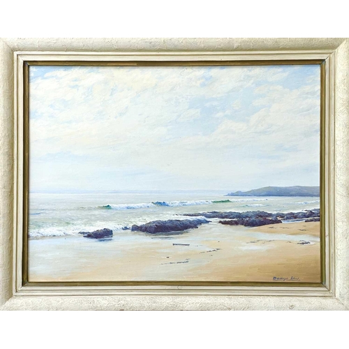 275 - Denys LAW (1907-1981) Praa Sands Oil on board, signed, 45 x 60cm. St. Ives Society of Artists label ... 