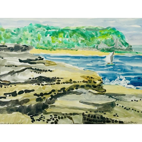 283 - Charles BREAKER (1906-1985) Queensland Coast N.S.W Watercolour, signed and inscribed, further signed... 